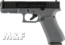 GLOCK 17 Gen5 Kaliber 9mm P.A.K. die von der Marke GLOCK lizensierte Schreckschusswaffe Tungsten Grey