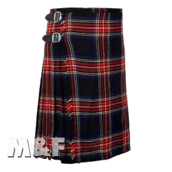 Schottischer Kilt in den Farben des Scottish National Tartan Black Stewart